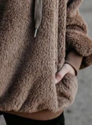 Chunky Loose Hooded Coat