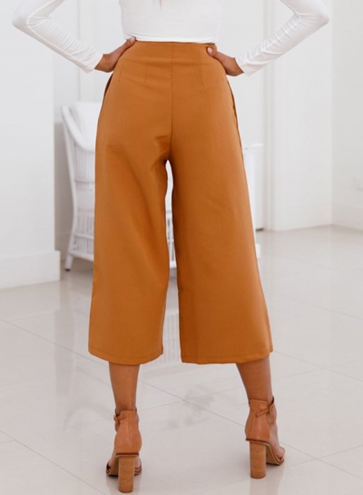 wide leg capri trousers