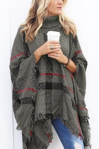 Eyes On You Tassel Poncho Sweaters (6 Colors) STYLESIMO.com