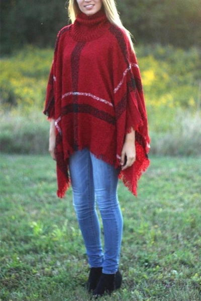 Eyes On You Tassel Poncho Sweaters (6 Colors) STYLESIMO.com