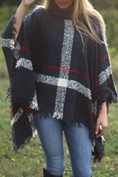 Eyes On You Tassel Poncho Sweaters (6 Colors) STYLESIMO.com