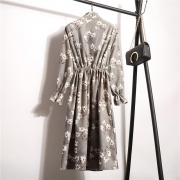 Aline Dress Floral Pattern Midi Dress Ten colors for you