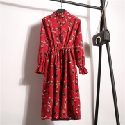 Aline Dress Floral Pattern Midi Dress Ten colors for you