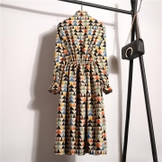 Aline Dress Floral Pattern Midi Dress Ten colors for you