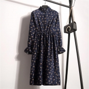Aline Dress Floral Pattern Midi Dress Ten colors for you