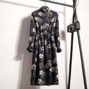 Aline Dress Floral Pattern Midi Dress Ten colors for you