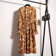 Aline Dress Floral Pattern Midi Dress Ten colors for you