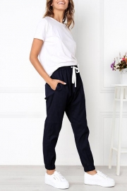 Ladies Casual Drawstring Sports Pants