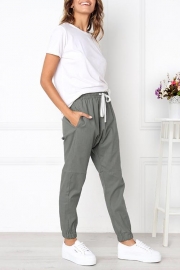 Ladies Casual Drawstring Sports Pants