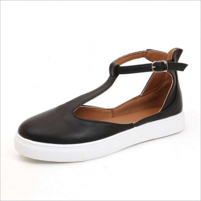 Casual Ankle Strap Buckle Flats 