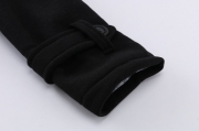 Long Sleeve Solid Buttoned Zipper Pockets Coat