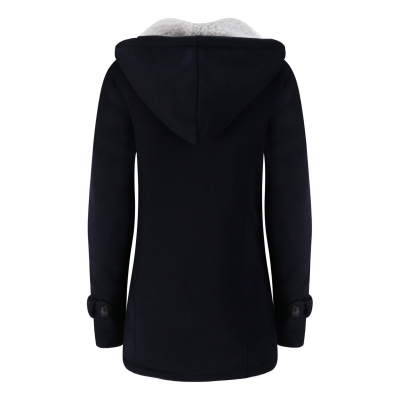 Long Sleeve Solid Buttoned Zipper Pockets Coat YOUYOUFASHIONEC.com