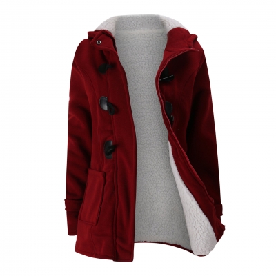 Long Sleeve Solid Buttoned Zipper Pockets Coat YOUYOUFASHIONEC.com