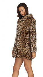 Leopard Faux Fur Coat