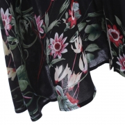 Button up Split Floral Print Flowy Party Maxi Dress