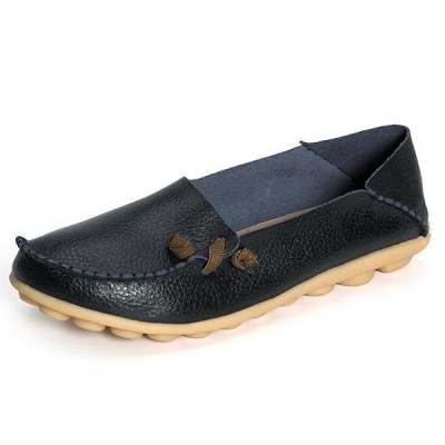 Big Size Soft Multi-Way Wearing Pure Color Flat Loafers YOUYOUFASHIONEC.com