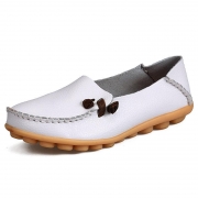 Big Size Soft Multi-Way Wearing Pure Color Flat Loafers