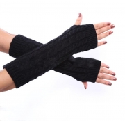 Hand Crochet Winter Warm Fingerless Arm Warmers Gloves