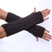 Hand Crochet Winter Warm Fingerless Arm Warmers Gloves