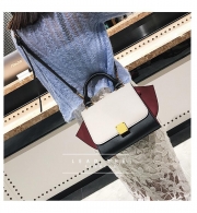 Splicing Color Folded wing Handbag