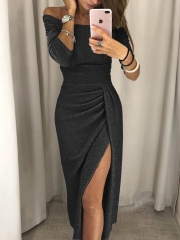 Sexy Off Shoulder Sparkling Bodycon Cocktail  Evening Dresses