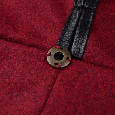 Long Sleeve Shawl Collar Piping Plus Size Coat stylesimo.com