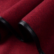Long Sleeve Shawl Collar Piping Plus Size Coat