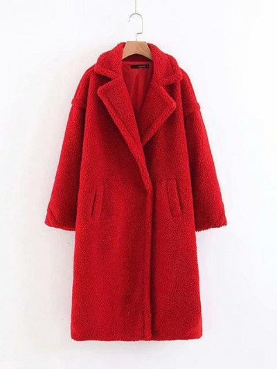 Teddy Bear Coat Winter Warm Faux Fur Coat STYLESIMO.com