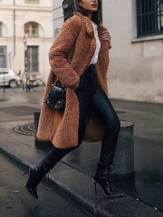 Teddy Bear Coat Winter Warm Faux Fur Coat