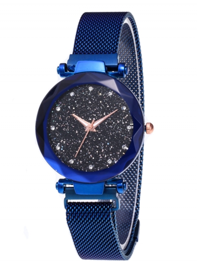 Tik Tok Web Celeb Stylish Trend Starry Sky Magnet Simple Wristwatch