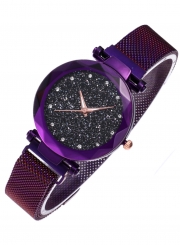 Tik Tok Web Celeb Stylish Trend Starry Sky Magnet Simple Wristwatch