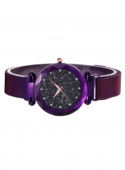 Tik Tok Web Celeb Stylish Trend Starry Sky Magnet Simple Wristwatch