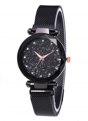 Tik Tok Web Celeb Stylish Trend Starry Sky Magnet Simple Wristwatch