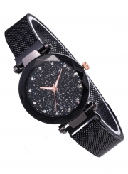 Tik Tok Web Celeb Stylish Trend Starry Sky Magnet Simple Wristwatch