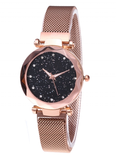 Tik Tok Web Celeb Stylish Trend Starry Sky Magnet Simple Wristwatch YOUYOUFASHIONEC.com