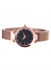 Tik Tok Web Celeb Stylish Trend Starry Sky Magnet Simple Wristwatch