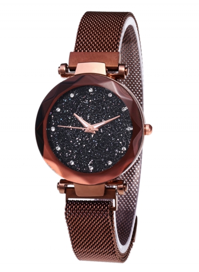 Tik Tok Web Celeb Stylish Trend Starry Sky Magnet Simple Wristwatch YOUYOUFASHIONEC.com