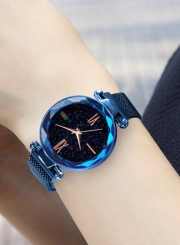 Tik Tok Web Celeb Stylish Trend Starry Sky Magnet Waterproof Watch