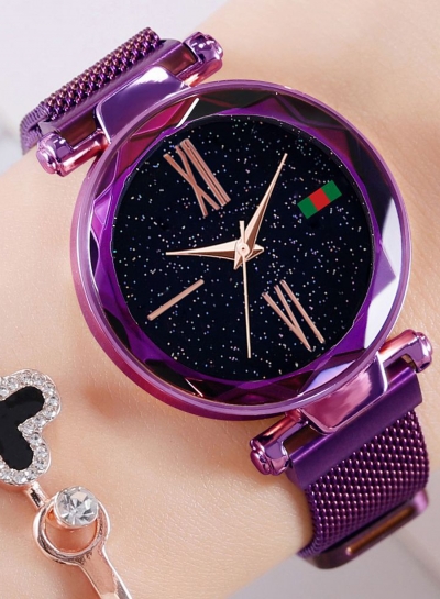 Tik Tok Web Celeb Stylish Trend Starry Sky Magnet Waterproof Watch YOUYOUFASHIONEC.com