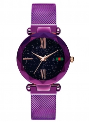 Tik Tok Web Celeb Stylish Trend Starry Sky Magnet Waterproof Watch