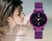 Tik Tok Web Celeb Stylish Trend Starry Sky Magnet Waterproof Watch