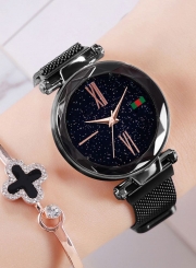 Tik Tok Web Celeb Stylish Trend Starry Sky Magnet Waterproof Watch