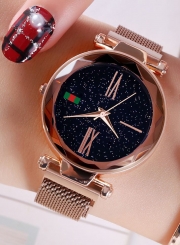 Tik Tok Web Celeb Stylish Trend Starry Sky Magnet Waterproof Watch