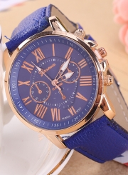 Double-layer Ladies Quartz Fashion Leather Strap Wrist Watch