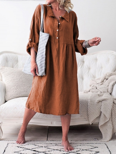 long sleeve shirt maxi dress