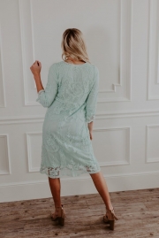 Bell Sleeves Lace Dress