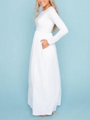 Summer Solid Color Sunscreen Long Dress