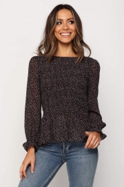 Black Long Sleeve Top