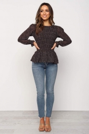 Black Long Sleeve Top