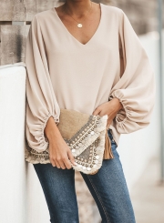 BALLOON SLEEVE BLOUSE - ECRU